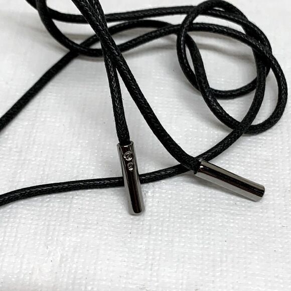 Vintage Signed Swarovski Black Cord Necklace OSFA Gorgeous - Picture 5 of 5